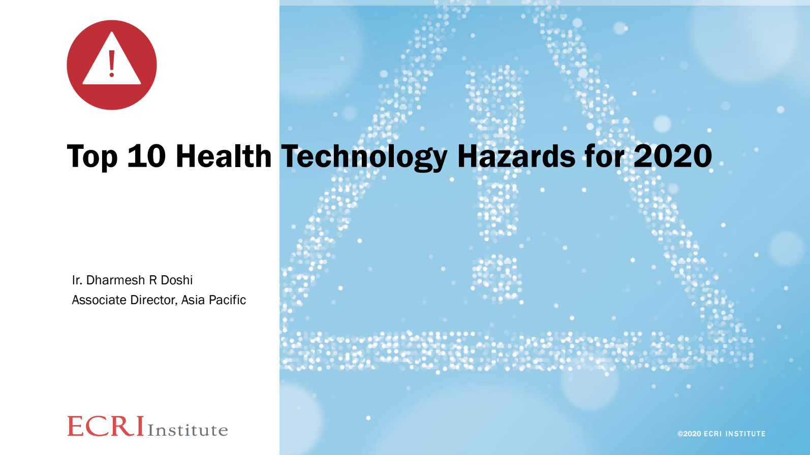 Top 10 Health Technology Hazards for 2020