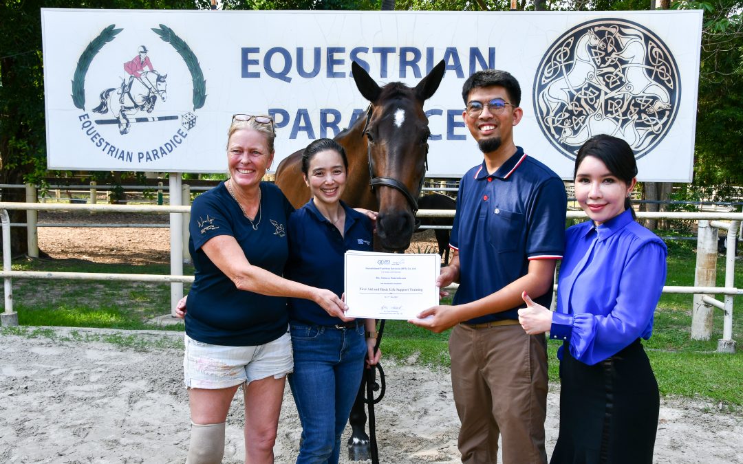 อบรมหลักสูตร “อุบัติเหตุการขี่ม้าและการปฐมพยาบาลเบื้องต้น”  ณ Equestrian Paradice จังหวัดนครนายก