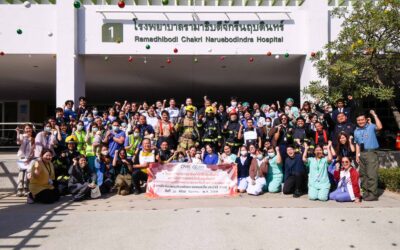 โรงพยาบาลรามาธิบดีจักรีนฤบดินทร์ ร่วมกับ บริษัท อาร์เอฟเอส จำกัด จัดกิจกรรมซ้อมแผนดับเพลิงและอพยพหนีไฟประจำปี 2568